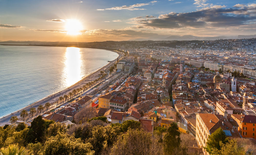 The coastline of Nice, Francea