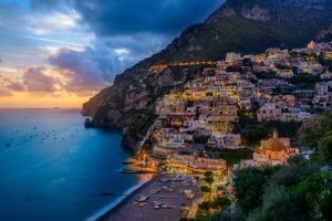 Italy - Positano positano, sunset, dawn, italy, amalfi, coast, "amalfi coast", beach, 