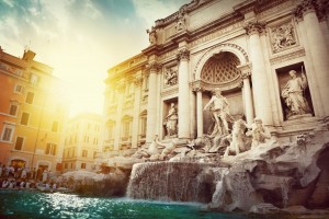 Italy, Rome, Trevi Fountain