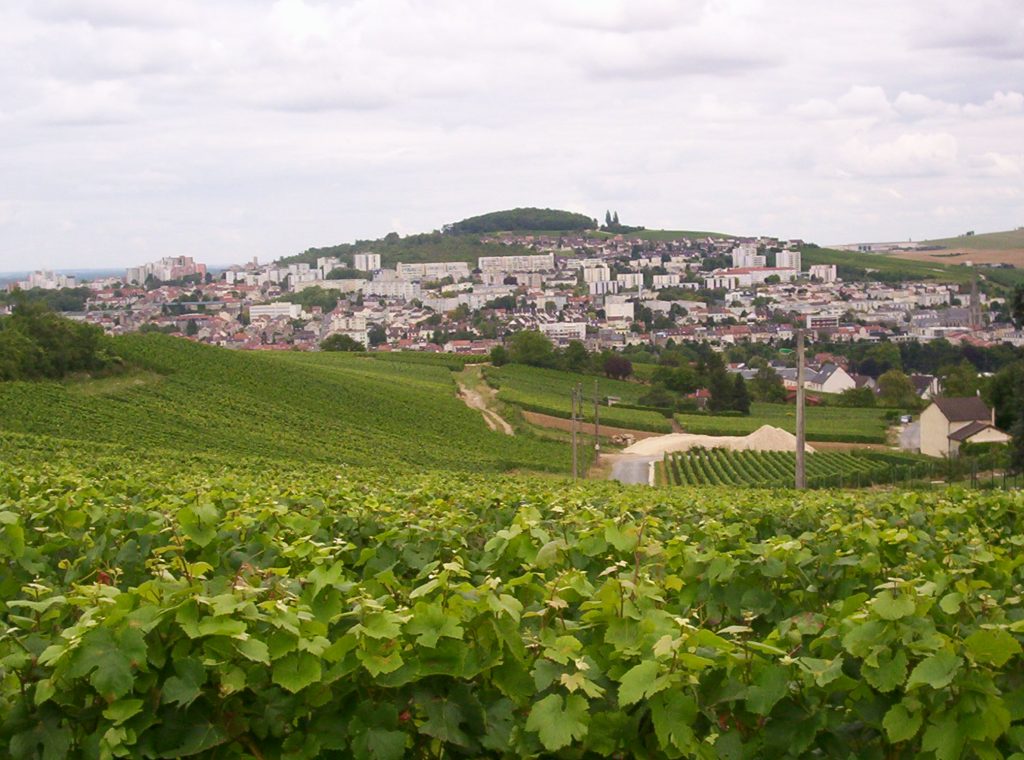 Épernay skyline, Champagne Region, France