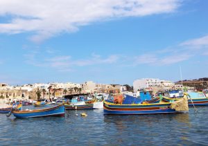 Malta Marsaxlokk boats