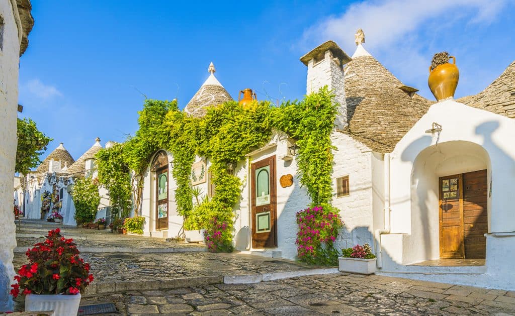 The traditional Trulli houses in Alberobello city, Apulia, Italy