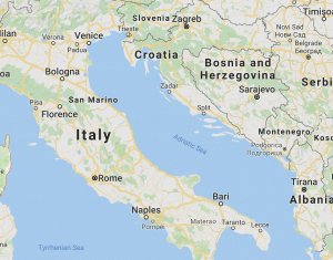 Countries surrounding the Adriatic Sea