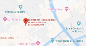 Rosa Rossa location, Venice