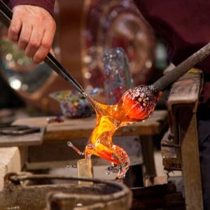 Glassmaking on the island of Murano, Venice