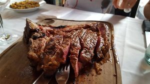 Trattoria Da Burde's famous Florentine steak