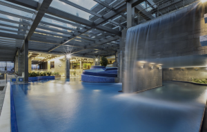 The indoor thermal baths at Grand Hotel Toplice