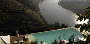 View from the pool deck at Portugal's Quinta do Crasto winery