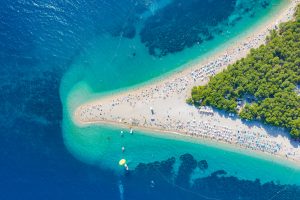 Zlatni rat beach on the island of Brac