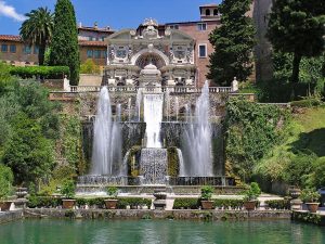 Villa d'Este's magnificent fountain garden.