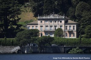 Grumello Castle by the water