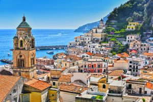 A view of Amalfi from above