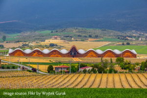 A La Rioja Vineyard, designed by Santiago Calatrava Laguardia