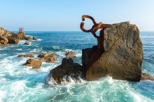 The Comb of the Wind in Donostia-San Sebastian, Spain