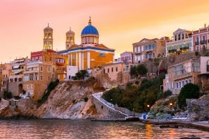 Vaporia district of Ermoupoli town on Syros island.