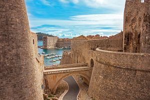 Old town and harbour of Dubrovnik, Croatia