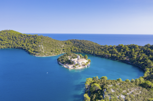 St. Mary Island in Mljet National Park (Photo from flikr by dronepicr)