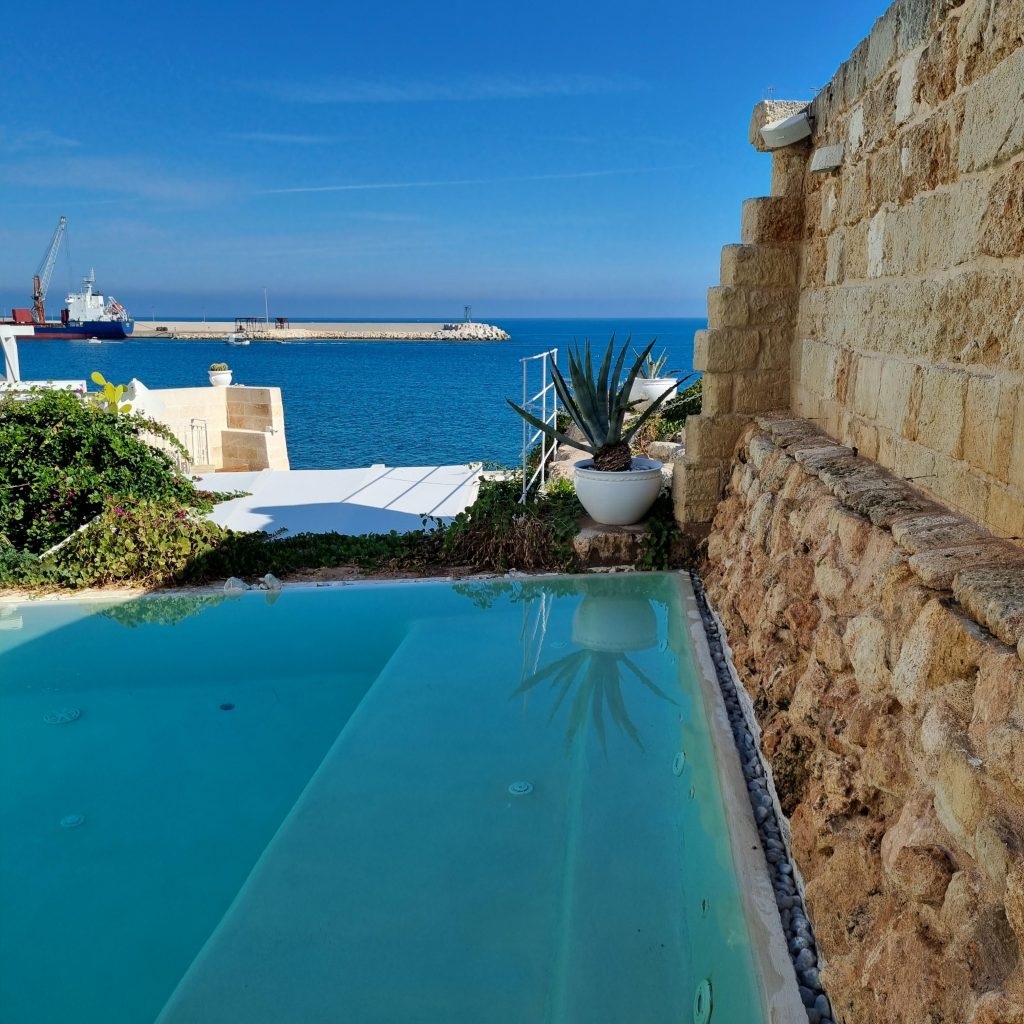 Relax by the pool with these amazing ocean views at Locanda Don Ferrante, Monopoli