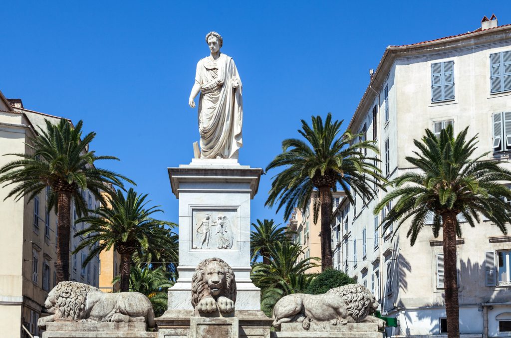 Napoleon Bonaparte's statue in Mareshal Foch square