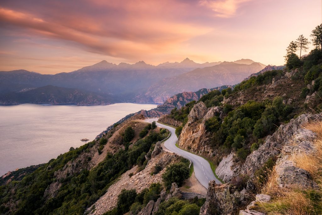 Winding roads of Corsica