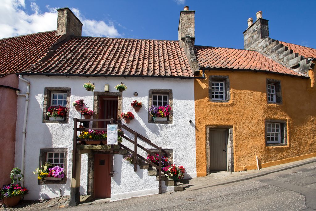 Cute village homes of Culross, Scotland