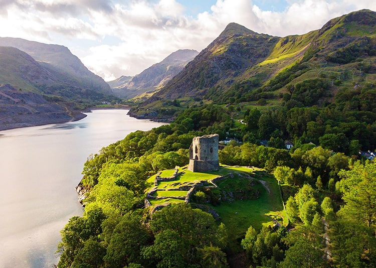 Dolbadarn Castle at Llanberis Pass, Wales