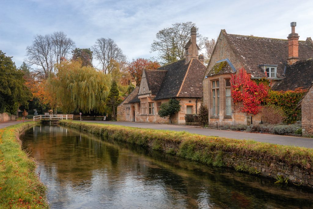 Lower Slaughter in the Cotswolds in Autumn