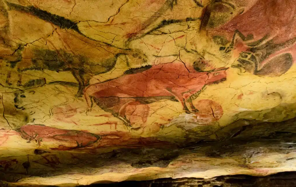 Altamira Caves ceiling paintings Spain