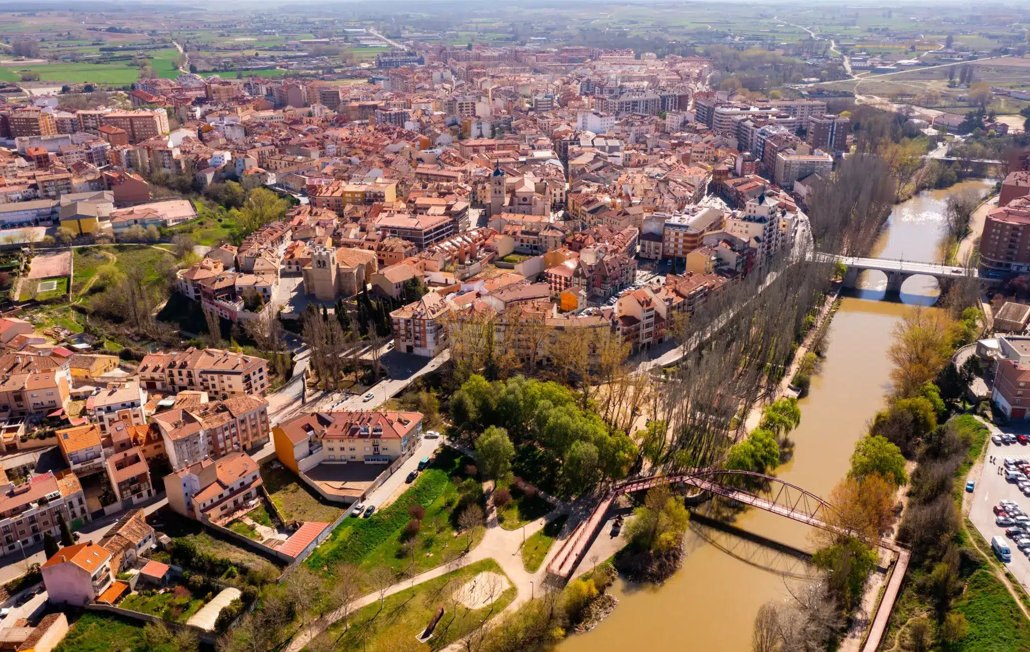 Spain - Aranda de Duero - Aerial view